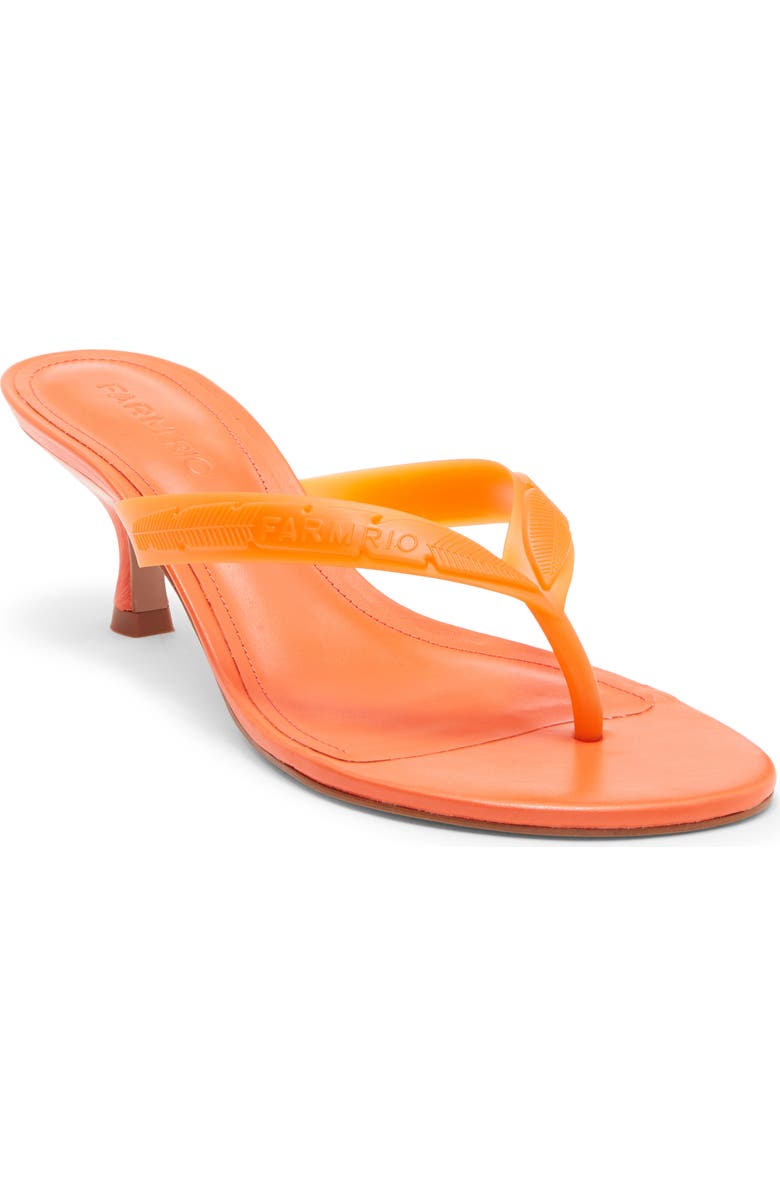FARM Rio Rob Thong Slide Sandal, Main, color, Flame Orange
