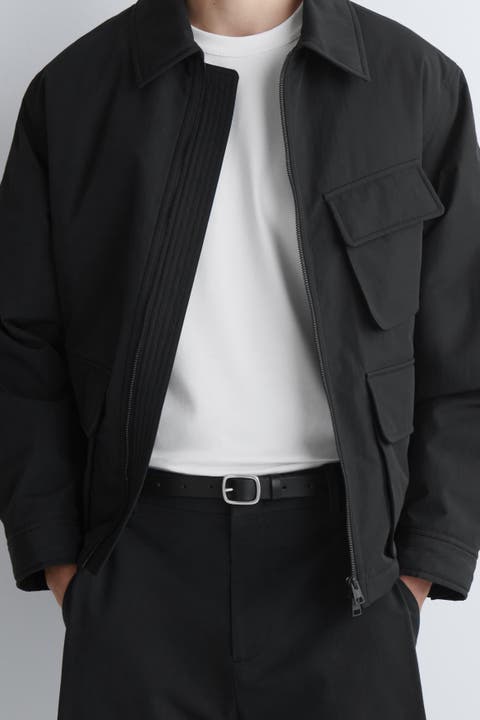 Grained-Leather Belt