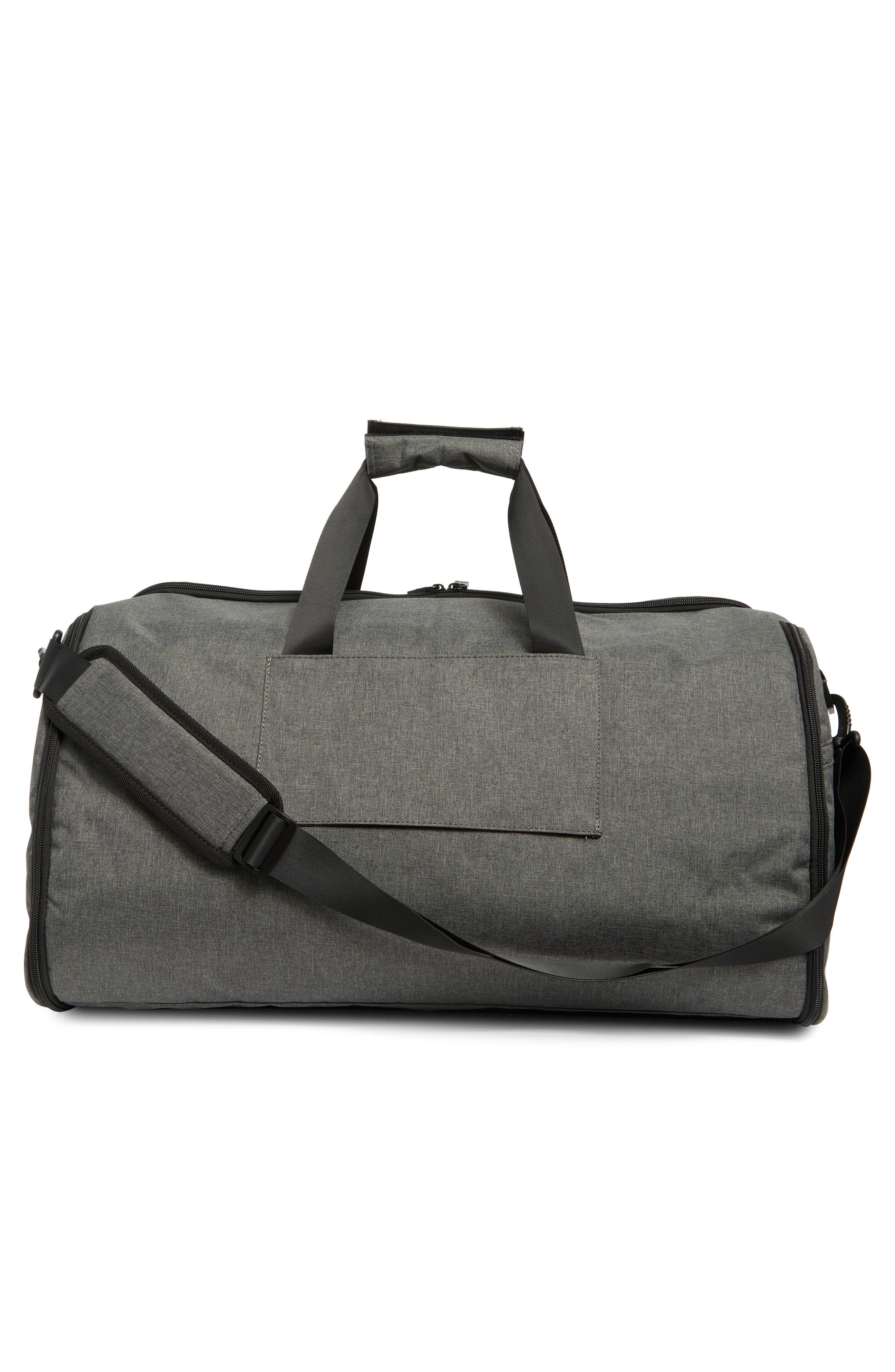 Original Penguin Wardrobe Travel Duffle Bag, Alternate, color, Grey Crosshatch