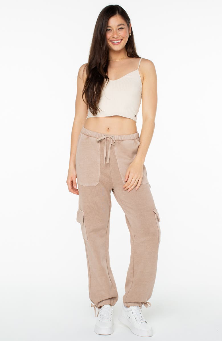 Roxy Double Up Cargo Joggers, Alternate, color, Warm Taupe