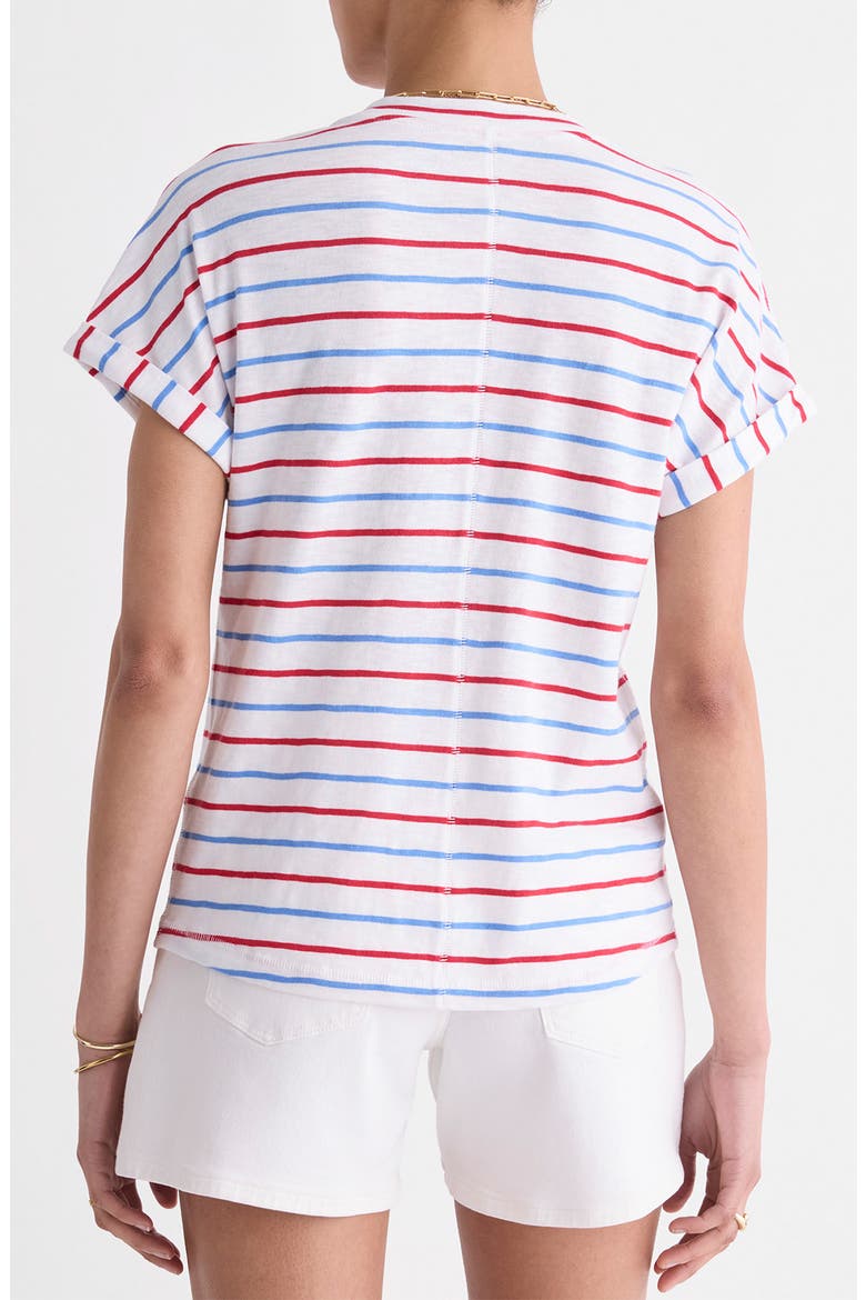 Relaxed Fit Cotton T-Shirt, Alternate, color, RWB STRIPE