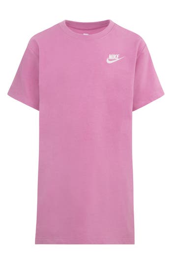 Nike Kids' Logo Embroidered T-shirt In Pink
