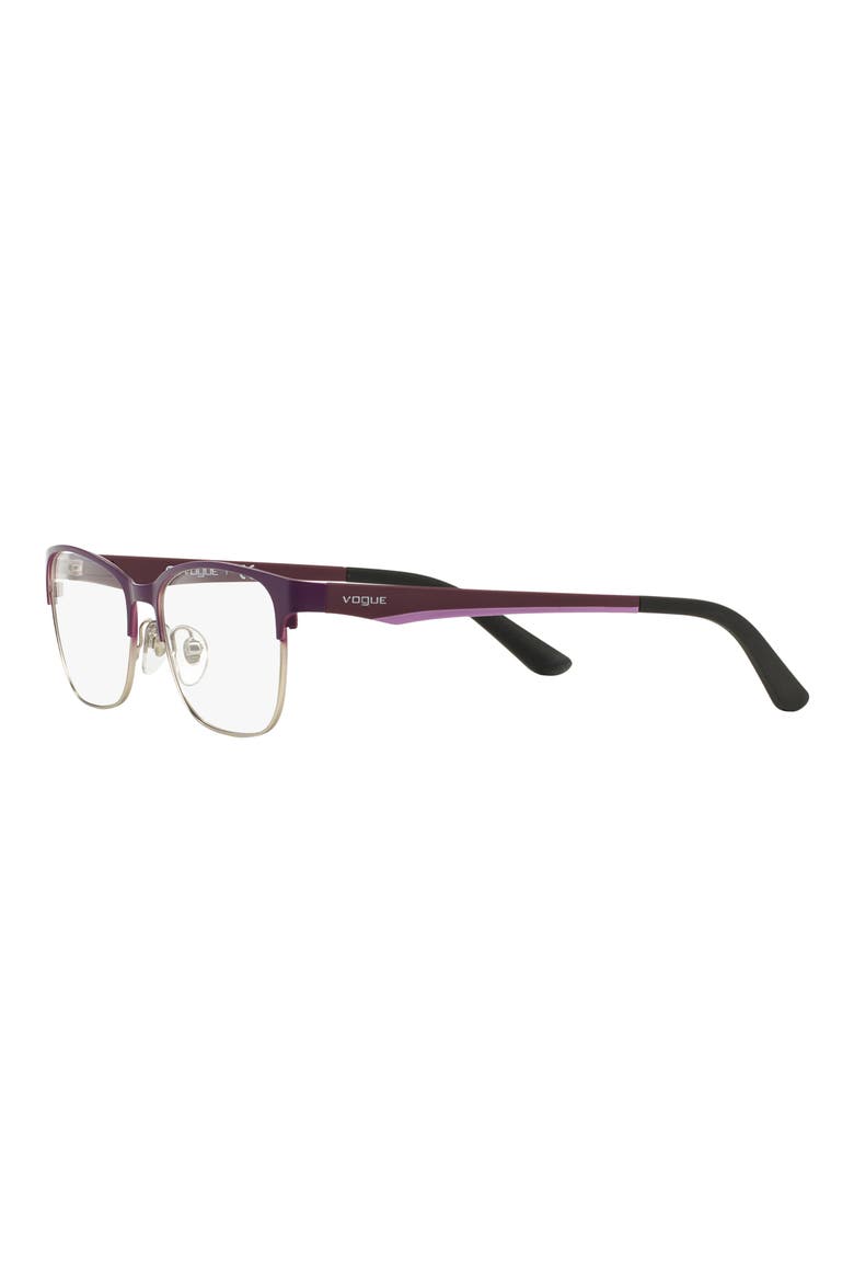 52mm Square Optical Glasses, Alternate, color, PLUM