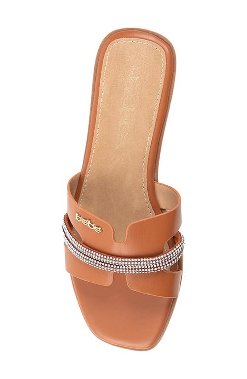 Bebe Rhinestone Slide Sandal