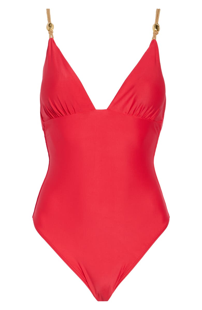 ViX Paula Hermanny Claire One-Piece Swimsuit, Alternate, color, Red