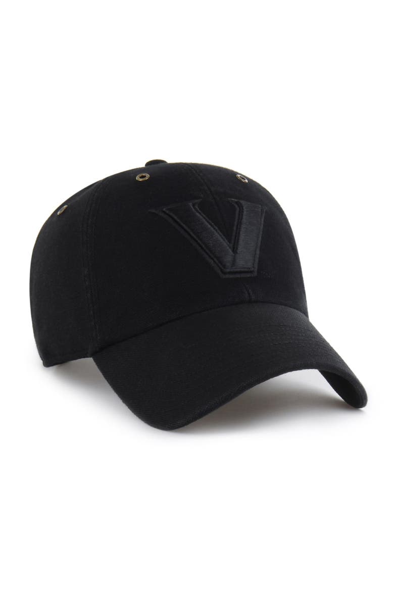 Men's Carhartt x '47 Black Vanderbilt Commodores Clean Up Adjustable Hat, Alternate, color, Black