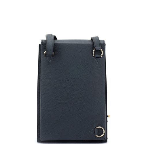 Pre-owned Hermes Hermes Kelly Multi Pocket To Go Pouch Epsom In Gray