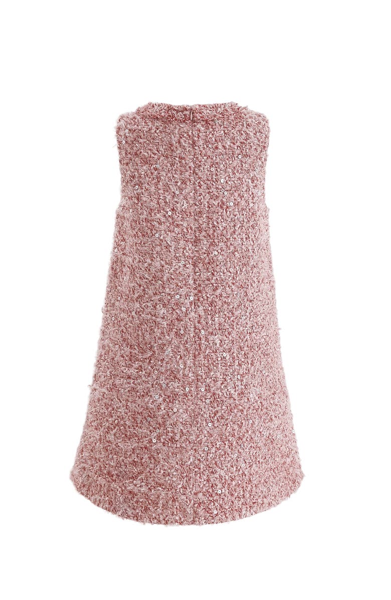 Tulleen Tweed Sequin Shift Dress, Alternate, color, Pink