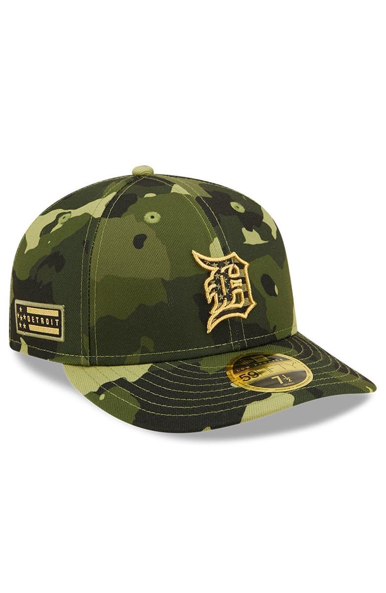 New Era Men's New Era Camo Detroit Tigers 2022 Armed Forces Day On-Field Low Profile 59FIFTY, Alternate, color, 