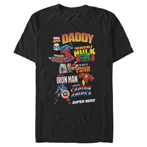 Men's Marvel My Daddy Is My Superhero  Graphic T-Shirt
