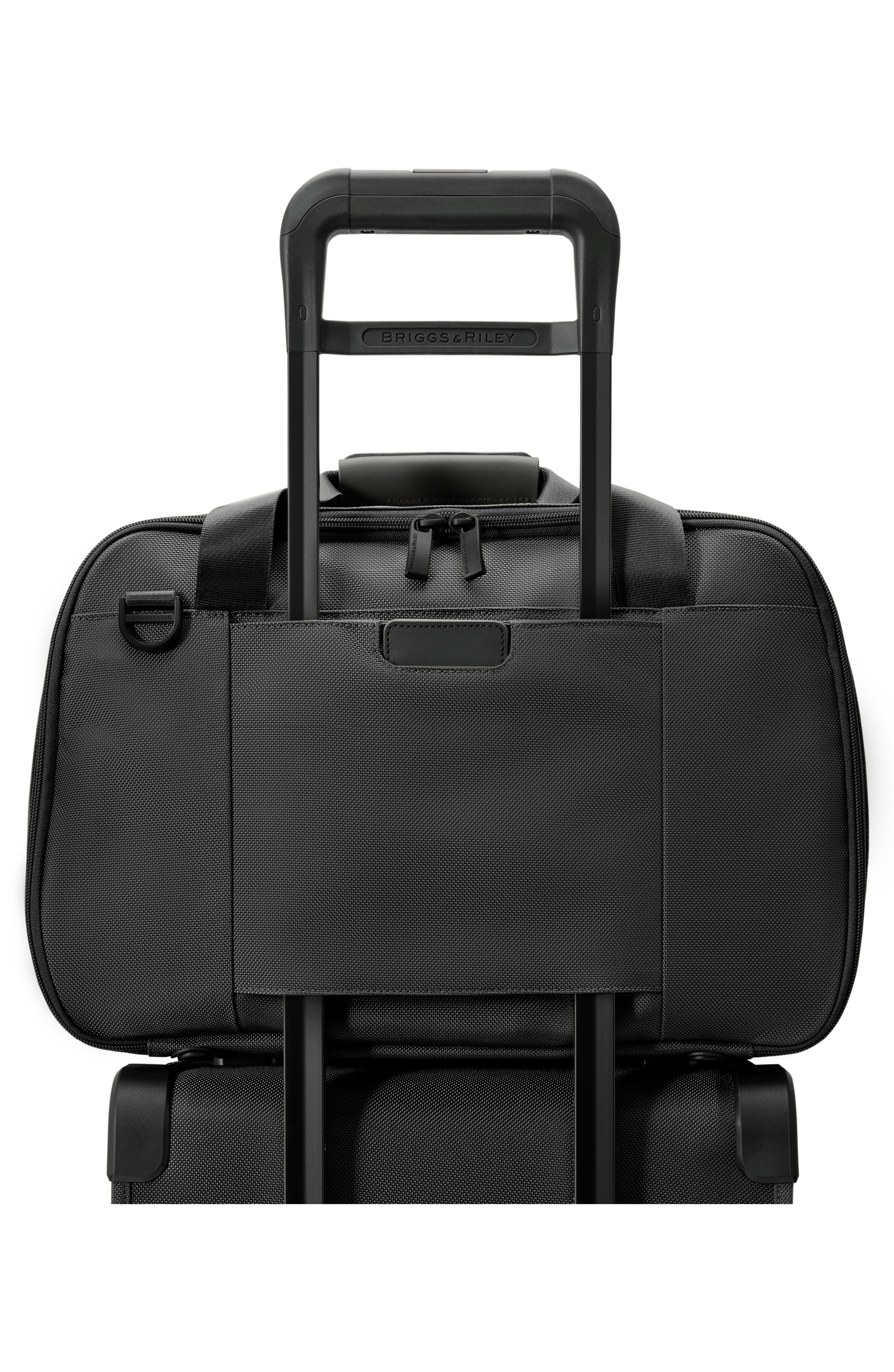 Briggs & Riley Baseline 17-Inch Expandable Cabin Bag, Alternate, color, Black
