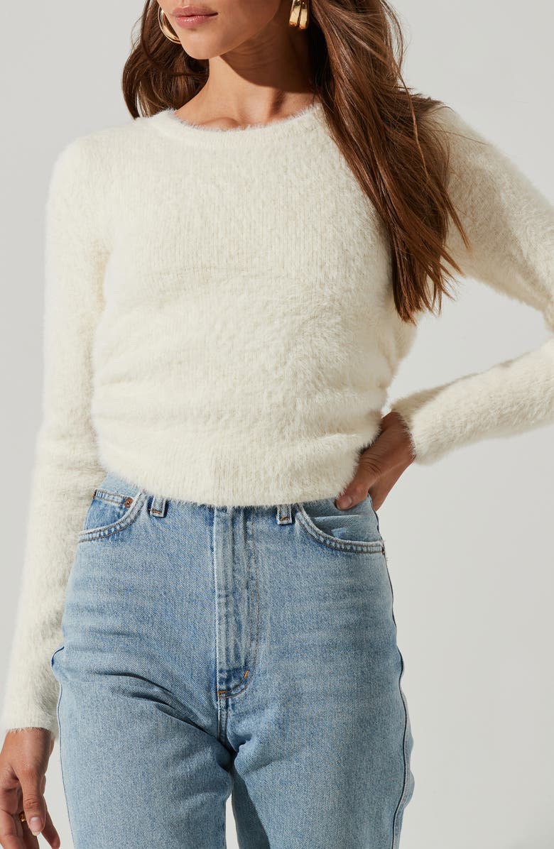 ASTR the Label Back Cutout Sweater, Alternate, color, 