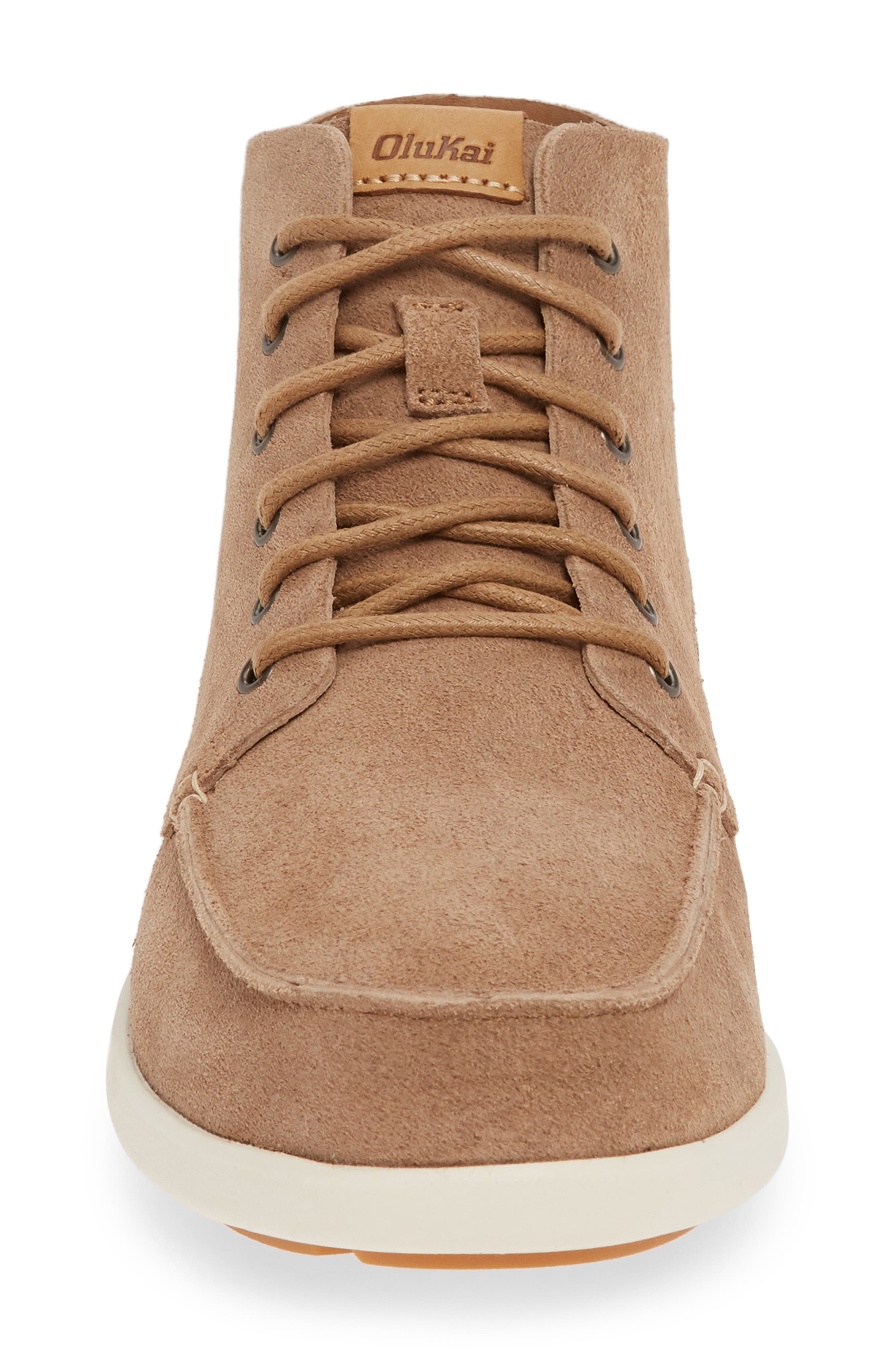OluKai Nalukai Kala Moc Toe Boot, Alternate, color, Sand / Bone
