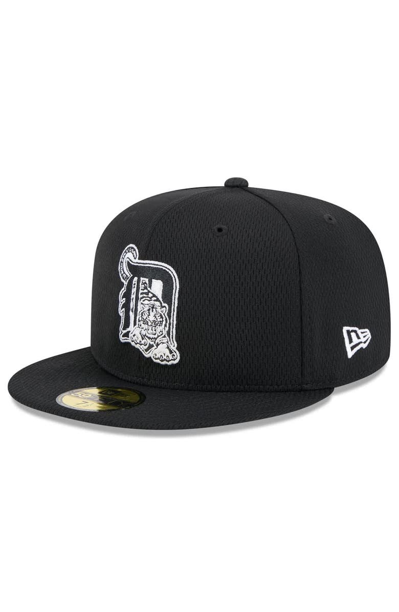 New Era Men's New Era Black Detroit Tigers 2025 MLB Clubhouse 59FIFTY Fitted Hat, Main, color, 