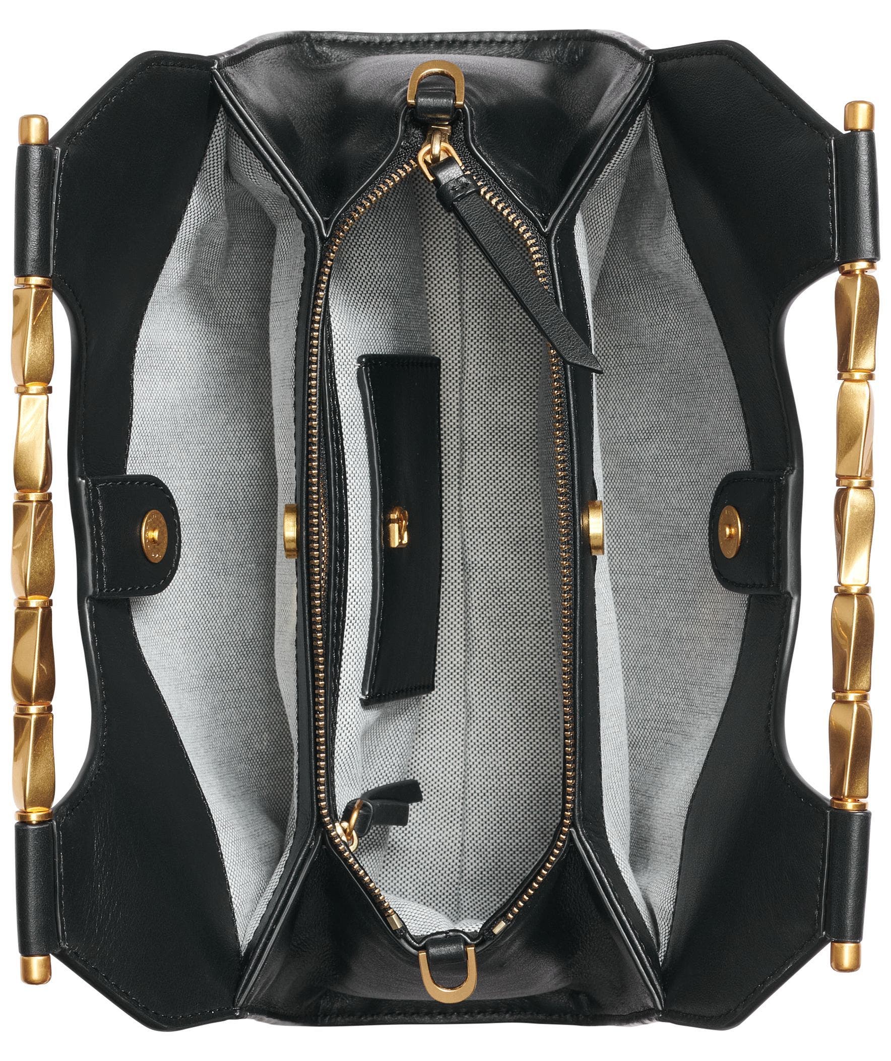 Donna Karan New York Commack Clutch, Alternate, color, Black/Gold