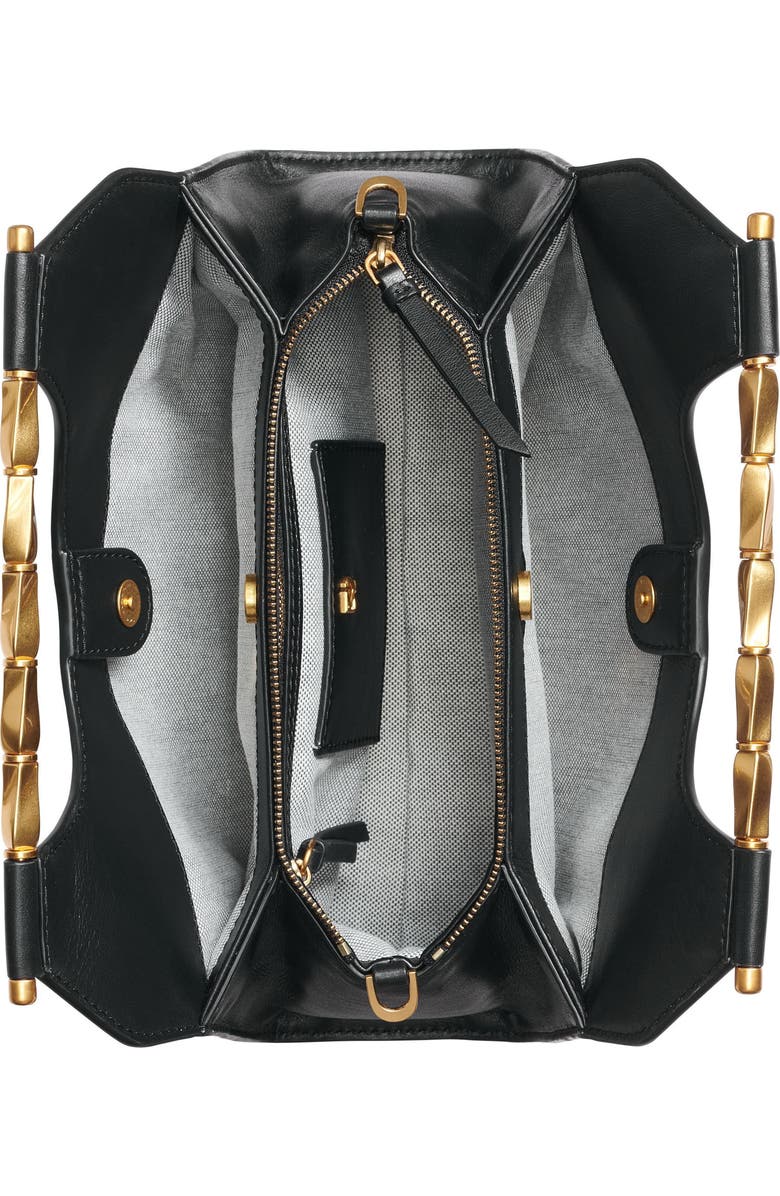 Donna Karan New York Commack Clutch, Alternate, color, Black/Gold