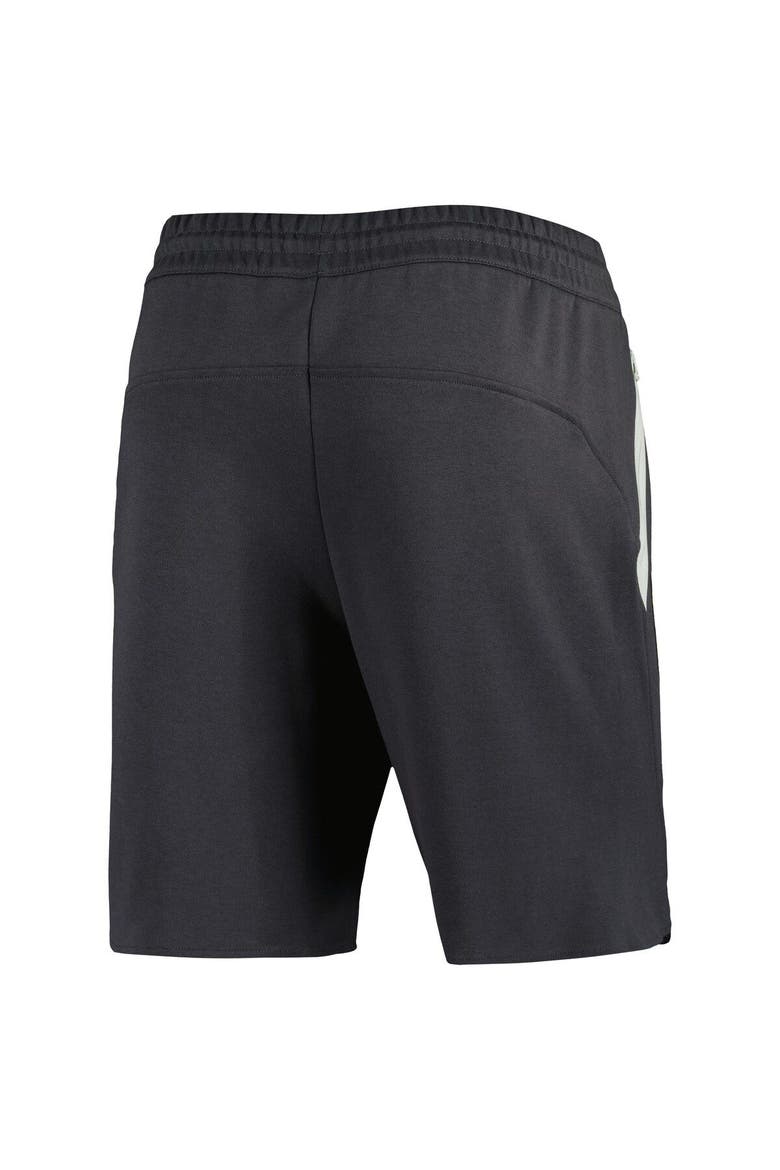 Men's adidas Black Sporting Kansas City 2023 Player Travel Shorts, Alternate, color, Charcoal