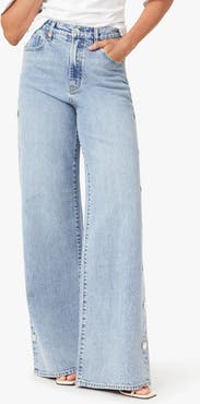 Habitual Gemma Studded Wide Leg Jeans