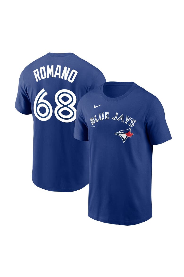 Men's Nike Jordan Romano Royal Toronto Blue Jays Player Name & Number T-Shirt, Alternate, color, Royal