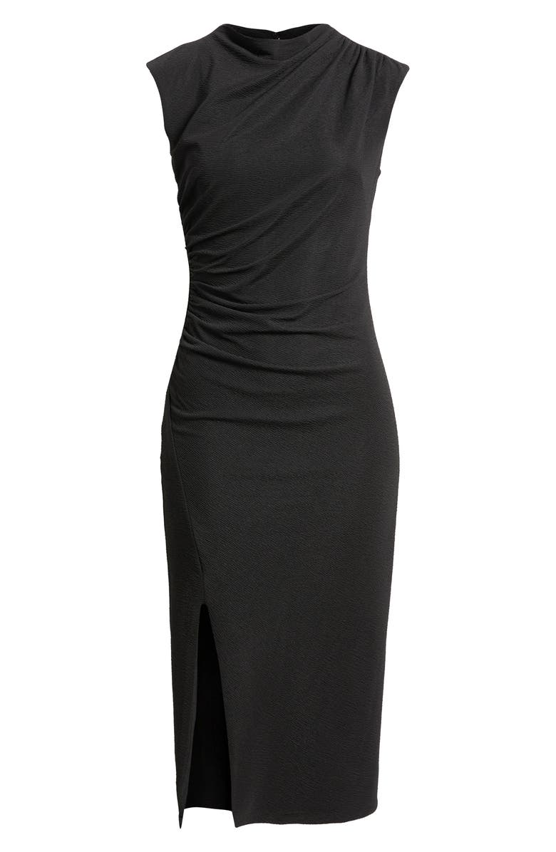 Anne Klein Cowl Neck Sleeveless Midi Dress, Alternate, color, Anne Black