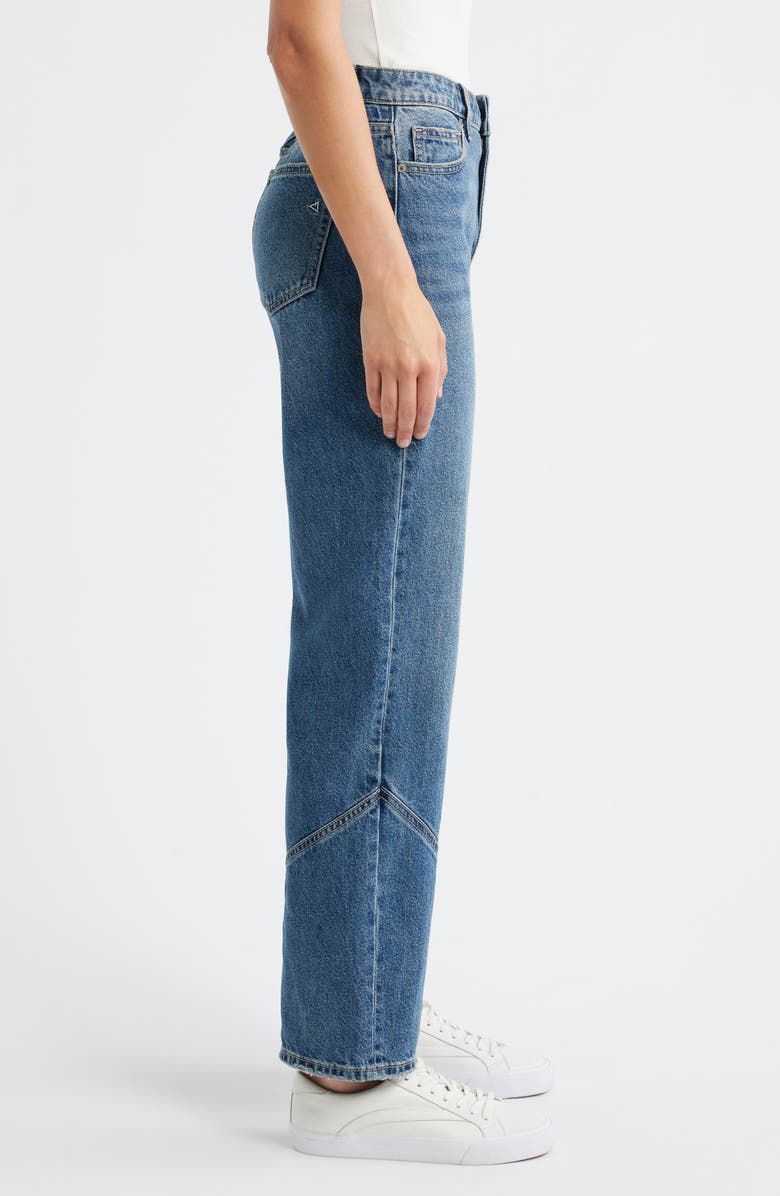 HIDDEN JEANS Classic High Waist Straight Leg Jeans, Alternate, color, Med.wash
