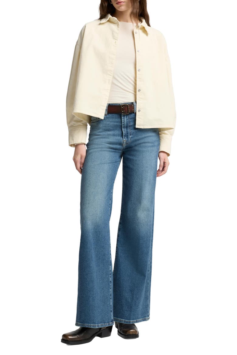 Jo Ultra High Waist Wide Leg Jeans, Alternate, color, SEA LEVEL