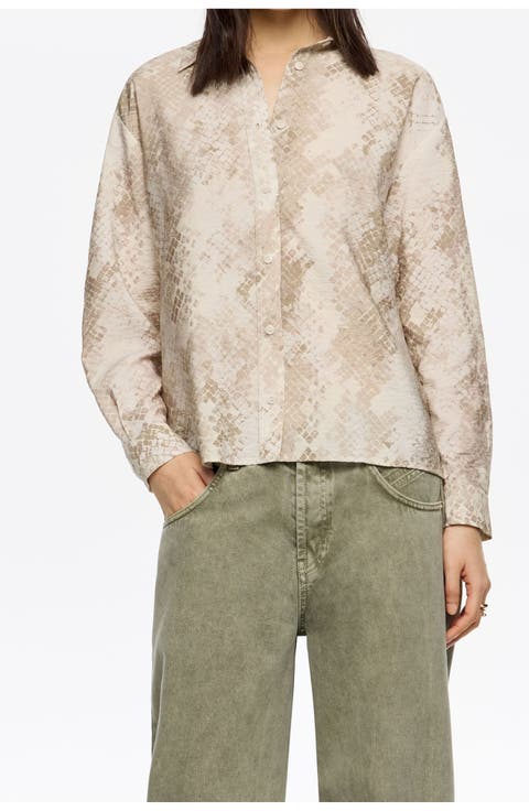 Snake boxy shirt