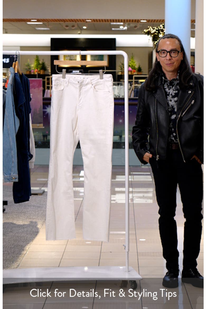 Frayed Mid Rise Flare Jeans video