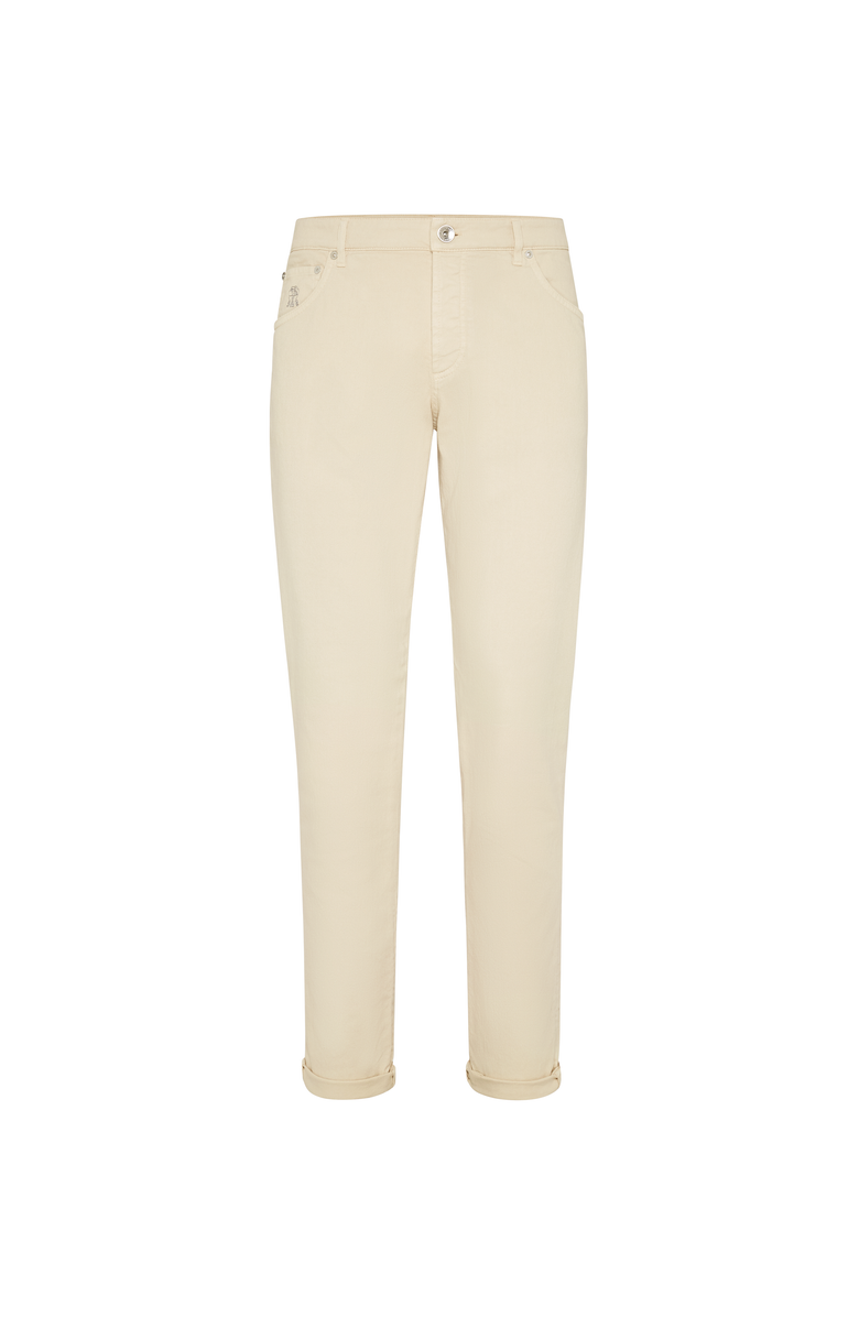 Brunello Cucinelli Garment-dyed trousers, Main, color, Buff