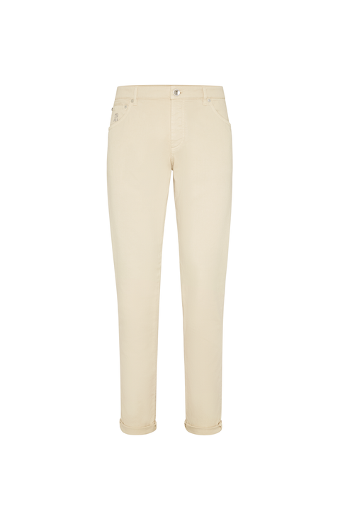 Garment-dyed trousers