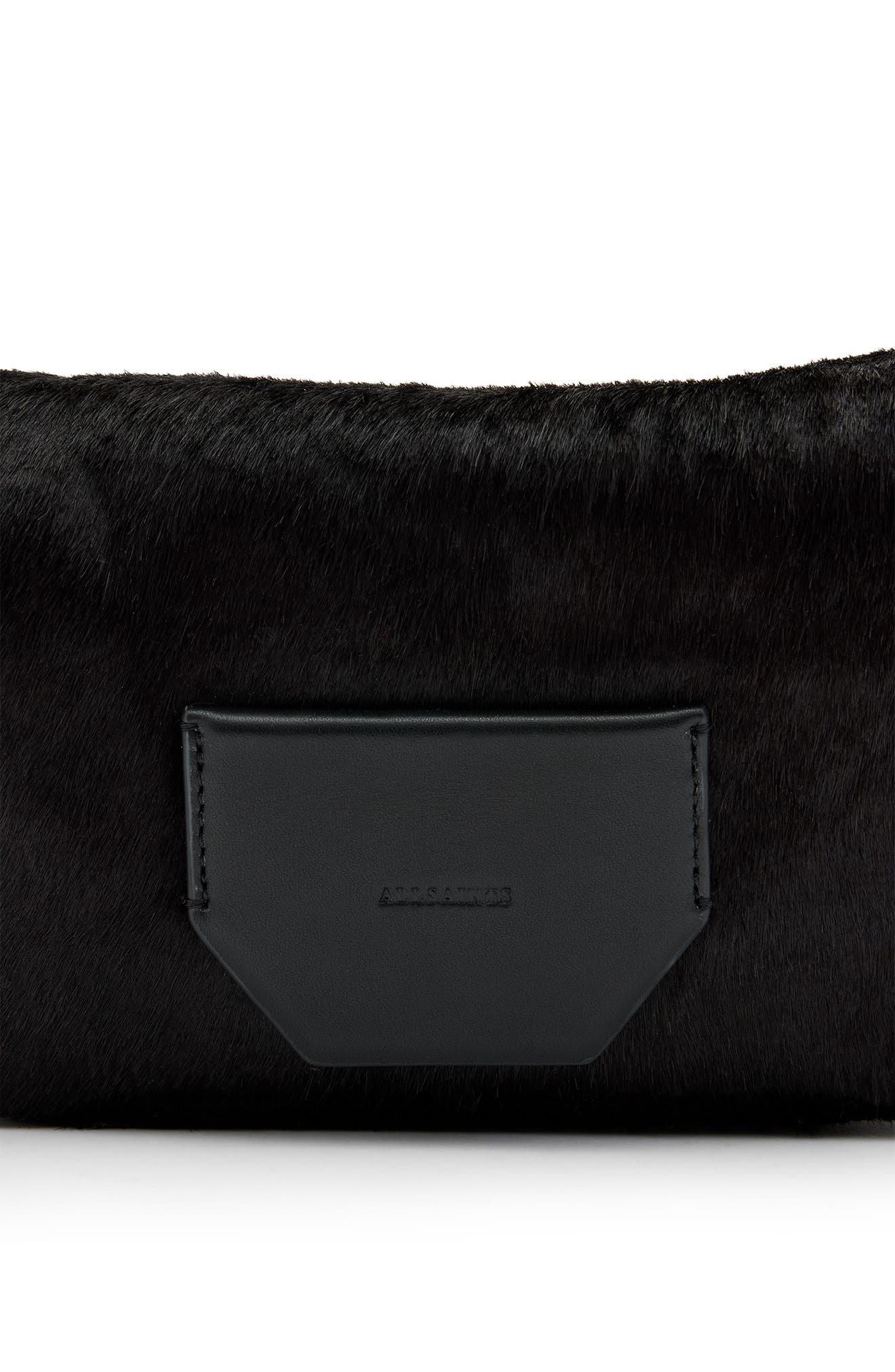 AllSaints Madea Luxury Genuine Calf Hair Crossbody Bag, Alternate, color, 