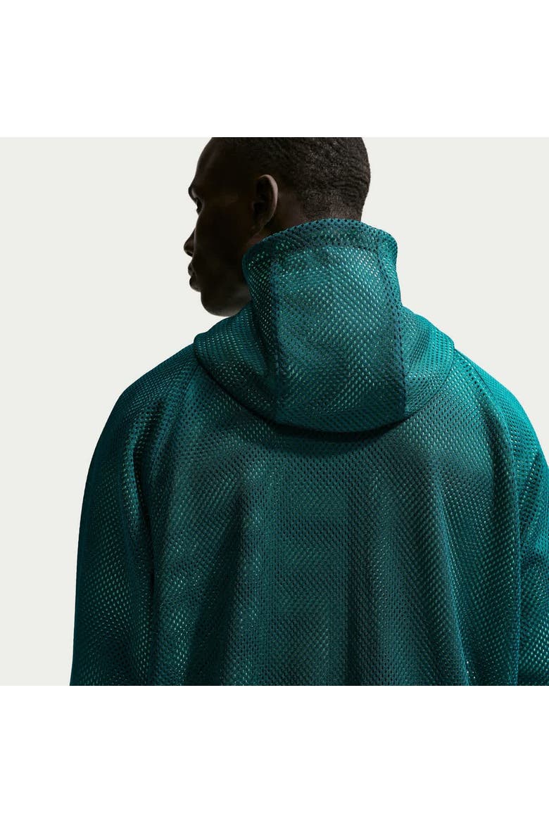 Men's Nike Green Brazil National Team 2026 Anthem Mesh Dri-FIT Full-Zip Hooded Jacket, Alternate, color, Green