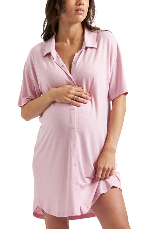 Ripe Maternity Dreamy Night Shirt In Pink