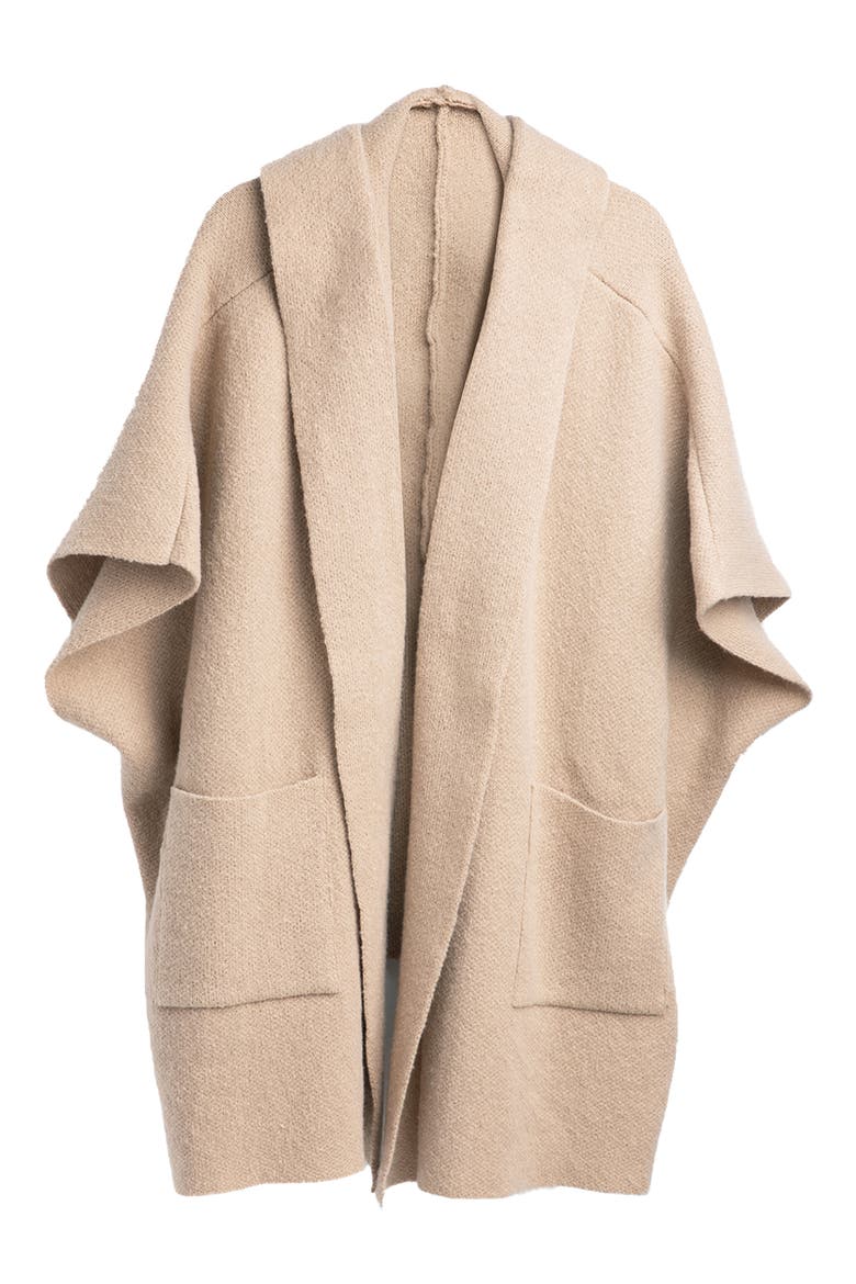 Oversize Hooded Topper, Alternate, color, TAUPE