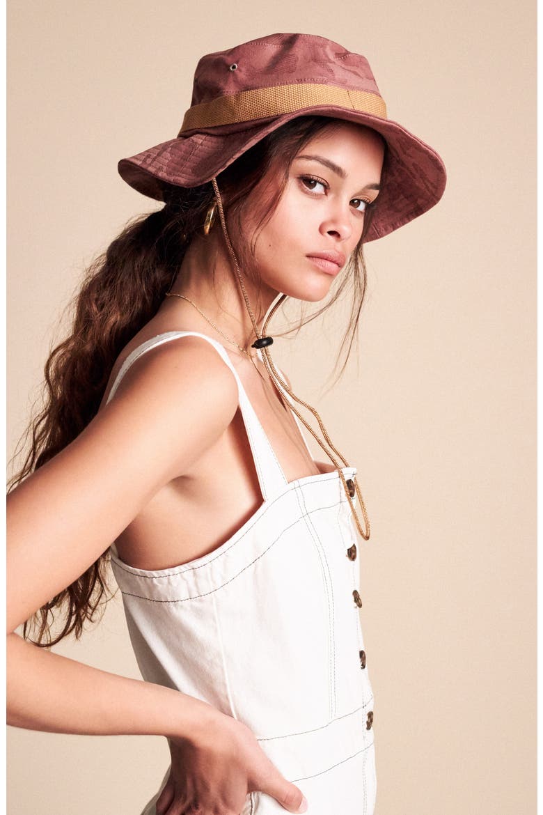 Vanessa Bucket Hat, Alternate, color, BLUSH CAMO