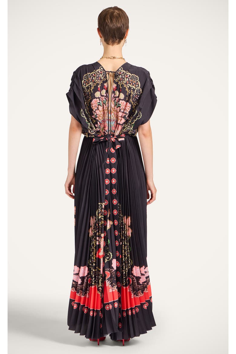 Accordion Dress, Alternate, color, Cornucopia Placée Black