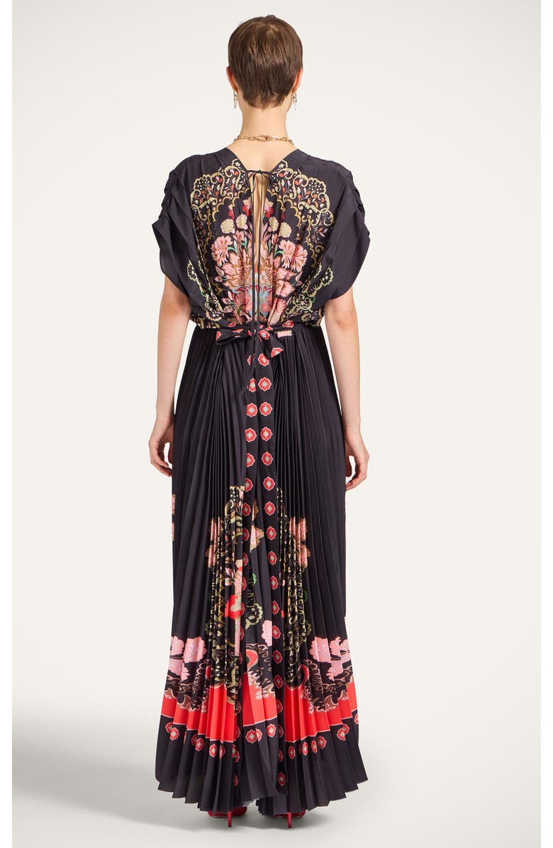 La DoubleJ Accordion Dress, Alternate, color, Cornucopia Placée Black