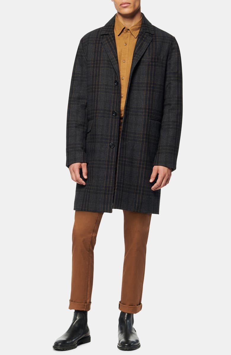 Marc New York Willemstad Plaid Peacoat, Alternate, color,
