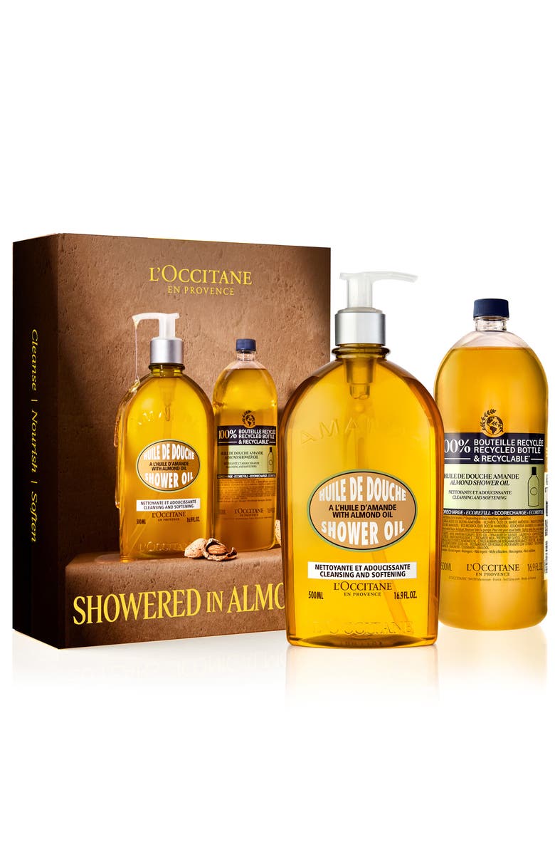 L'Occitane Showered in Almond Set $91 Value, Main, color, 