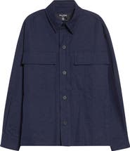 Balmain Monogram Cotton Jacquard Button-Up Shirt