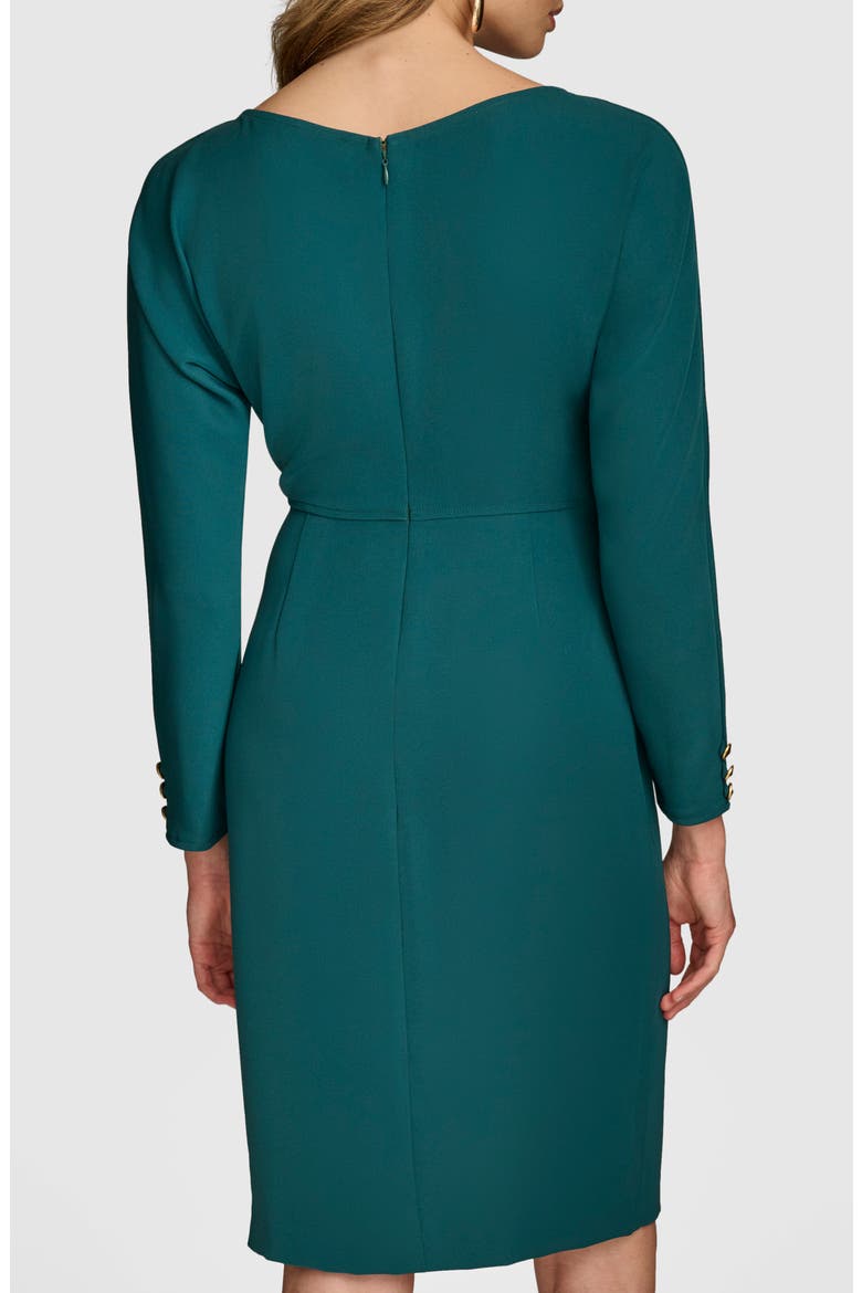 Bracelet Sleeve Sheath Dress, Alternate, color, SPRUCE