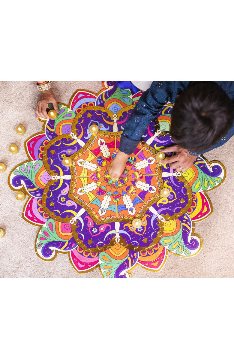 KULTURE KHAZANA Family Rangoli Puzzle - 150 Pcs, Alternate, color, Multi-Color