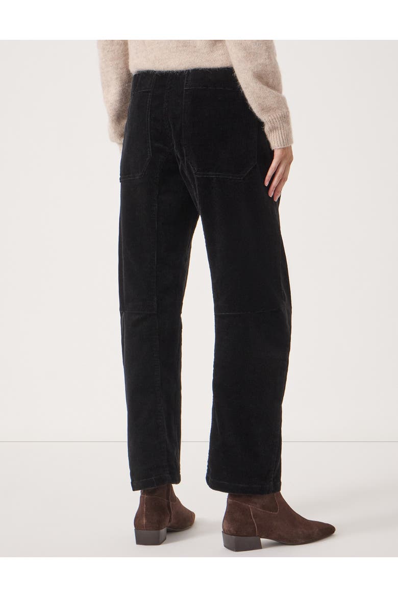 Cordi Barrel Leg Cord Pants, Alternate, color, Black
