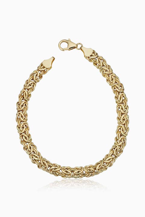 10K Gold Classic Byzantine Bracelet