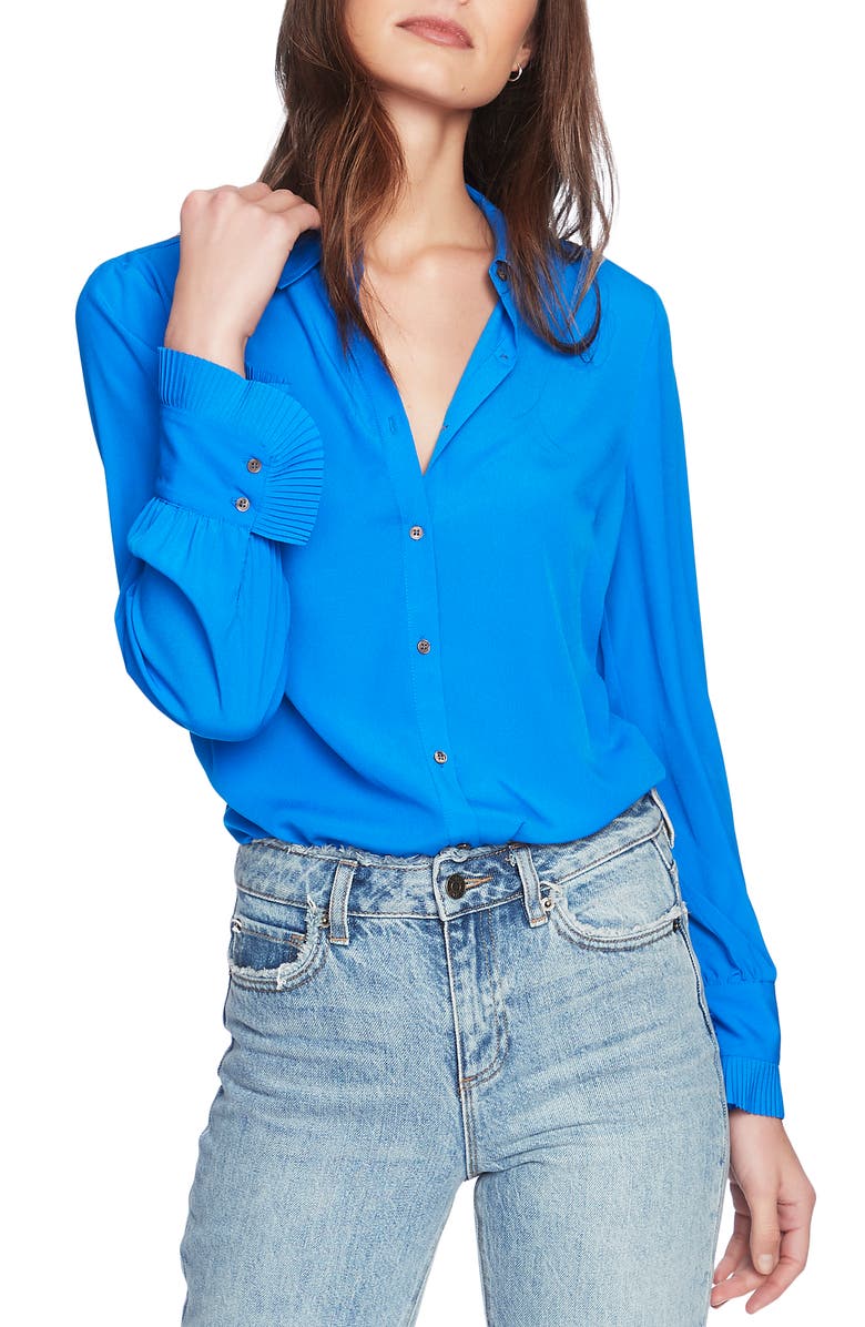 Court & Rowe Ruffle Cuff Blouse, Alternate, color,