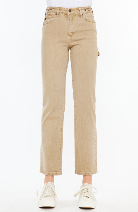Women's Beige Straight-Leg Jeans | Nordstrom