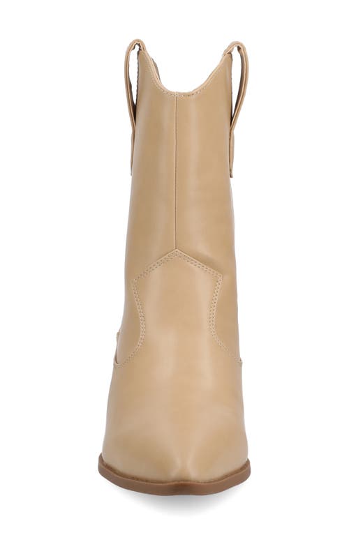 Journee Collection Fritzie Western Ankle Boot In Brown