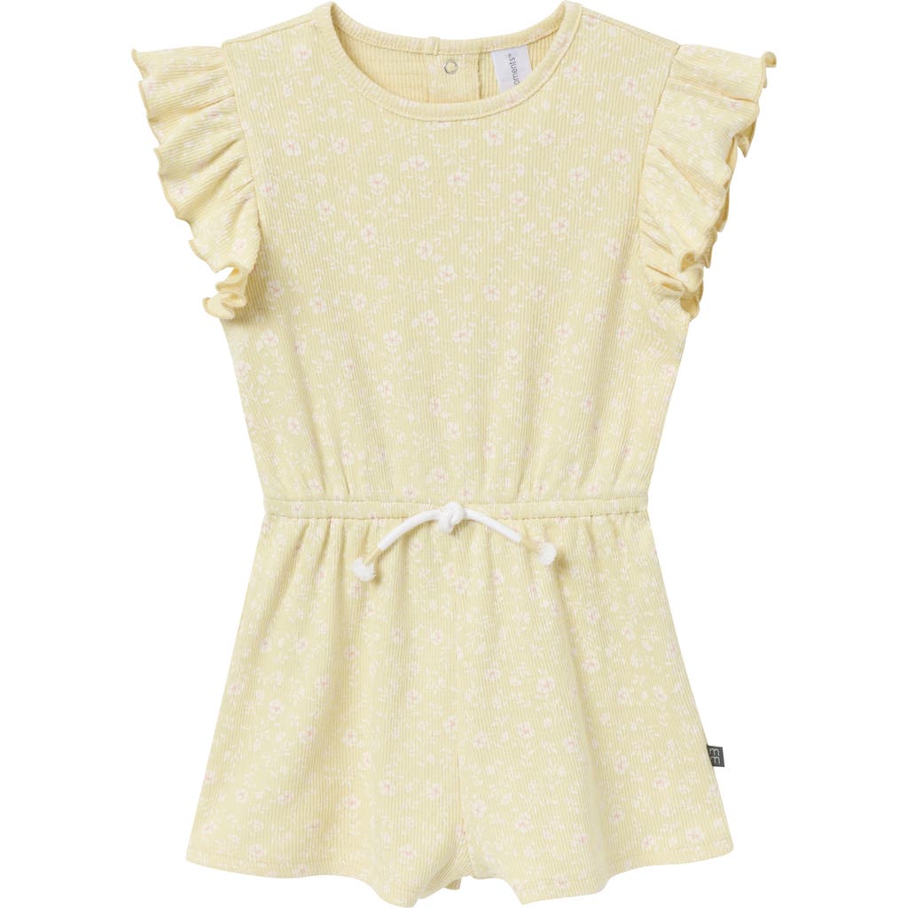 Shop Modern Moments™ By Gerber Flutter Sleeve Romper In Dusty Yellow Floral