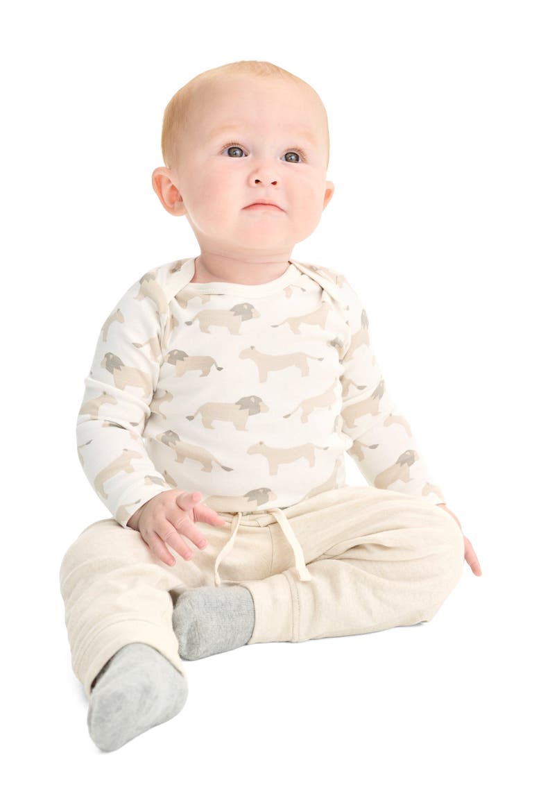 The Baby Organic Pant, Alternate, color, Oatmeal Heather