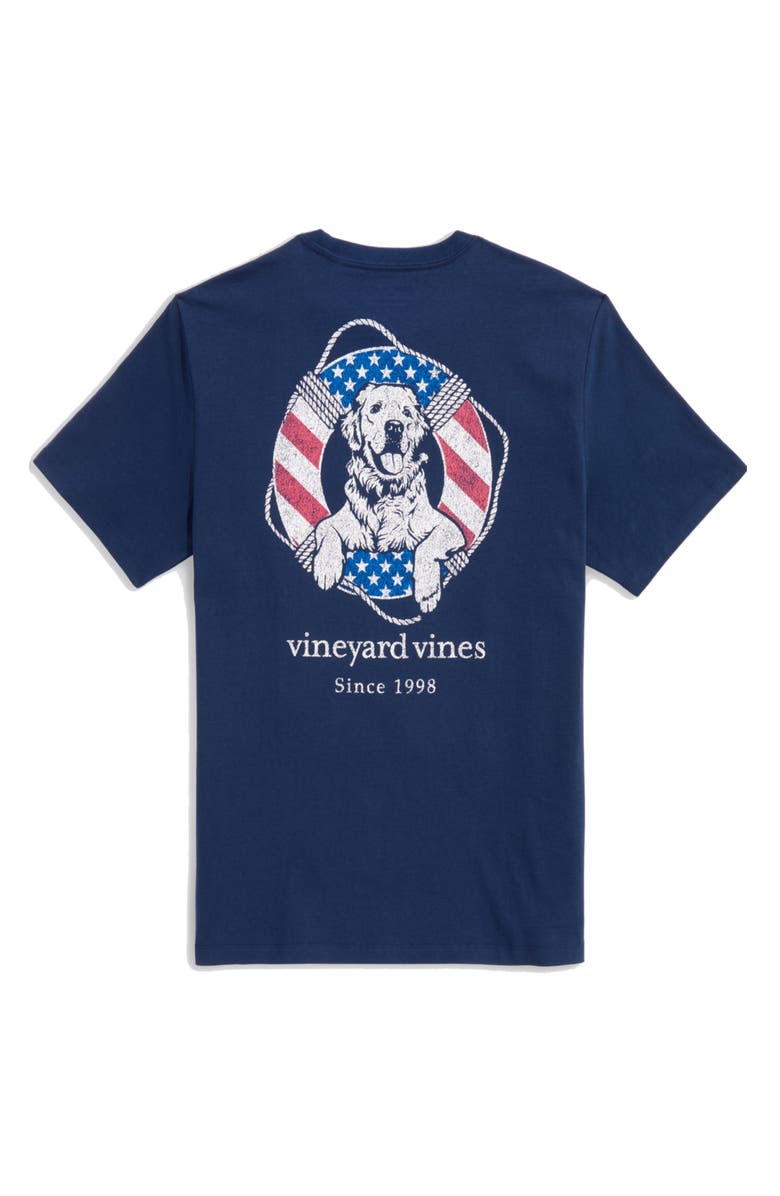 vineyard vines USA Dog Life Graphic T-Shirt, Alternate, color,